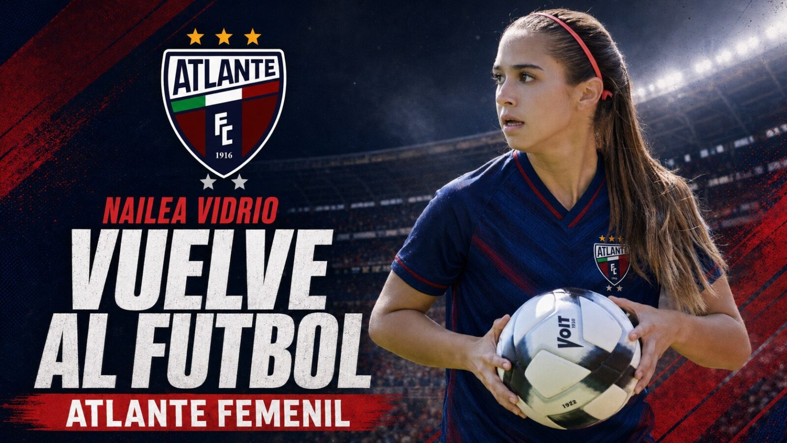 Nailea Vidrio confirma su regreso al futbol con el Atlante Femenil