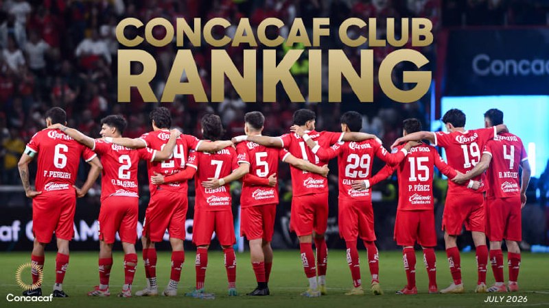 Toluca se adueña del liderato en el ranking de Concacaf
